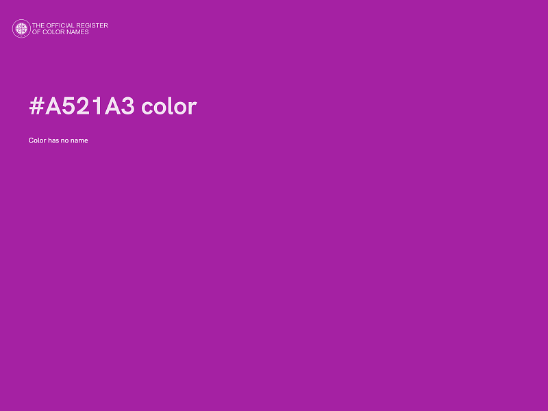 #A521A3 color image