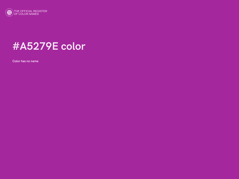 #A5279E color image