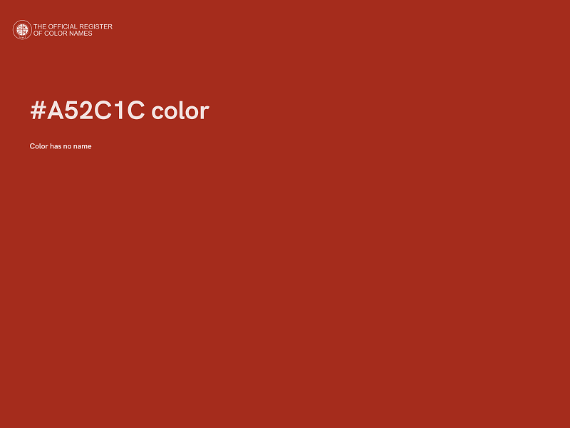 #A52C1C color image