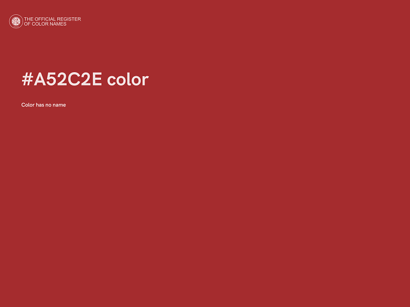 #A52C2E color image