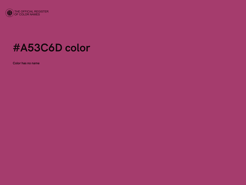 #A53C6D color image