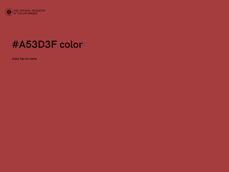 #A53D3F color image