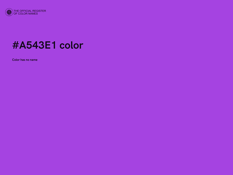 #A543E1 color image