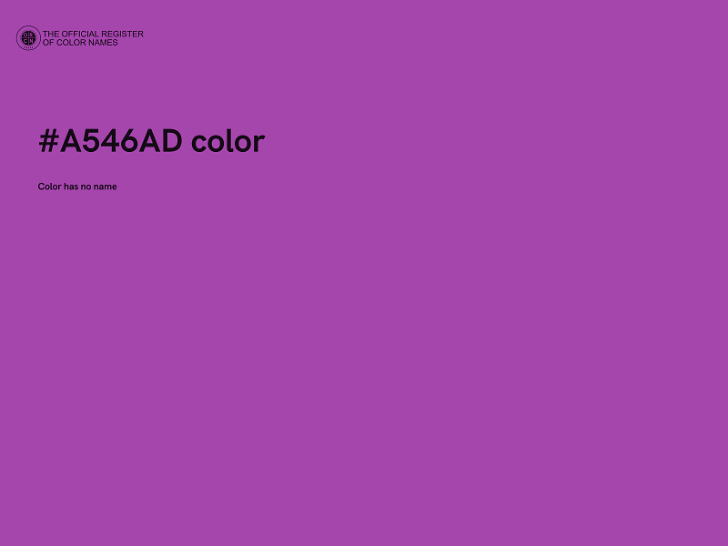 #A546AD color image