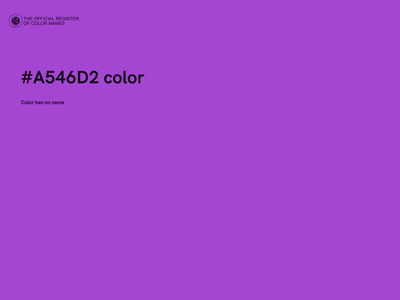 #A546D2 color image