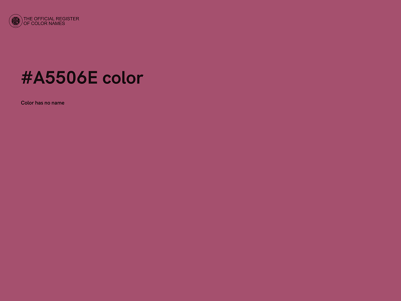 #A5506E color image