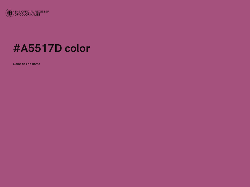 #A5517D color image