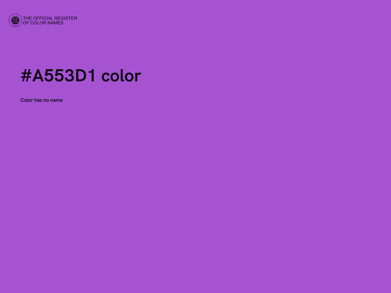 #A553D1 color image