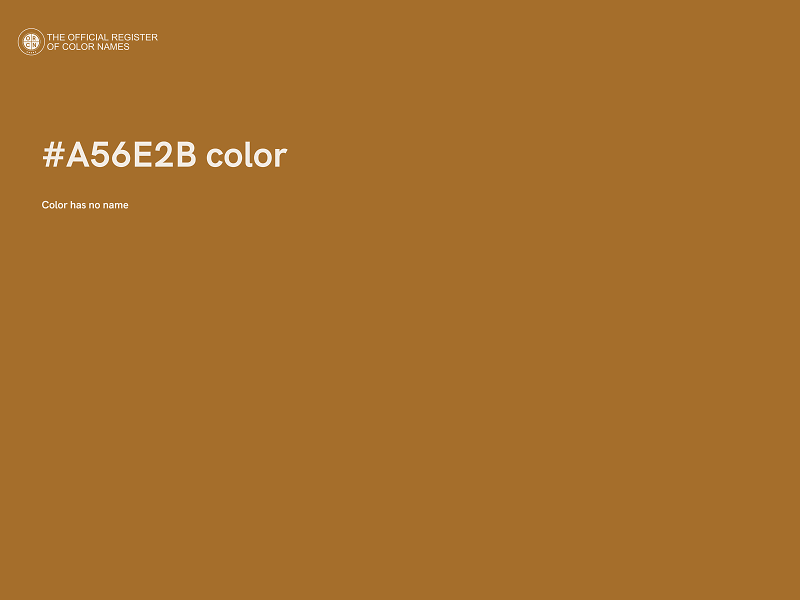 #A56E2B color image