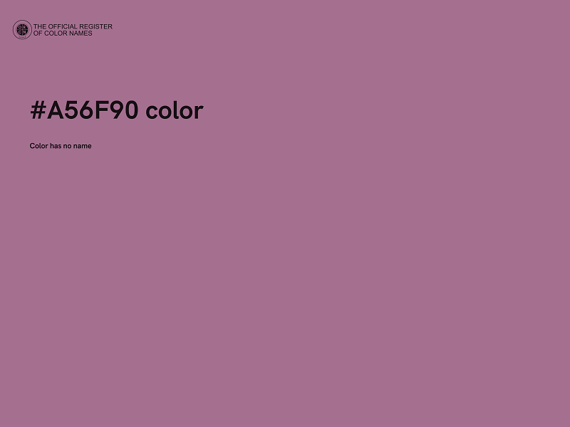 #A56F90 color image