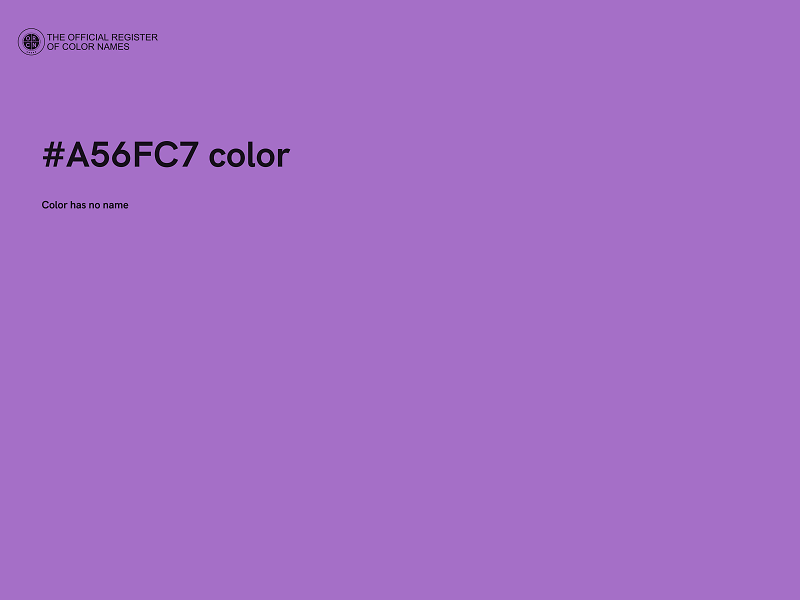 #A56FC7 color image