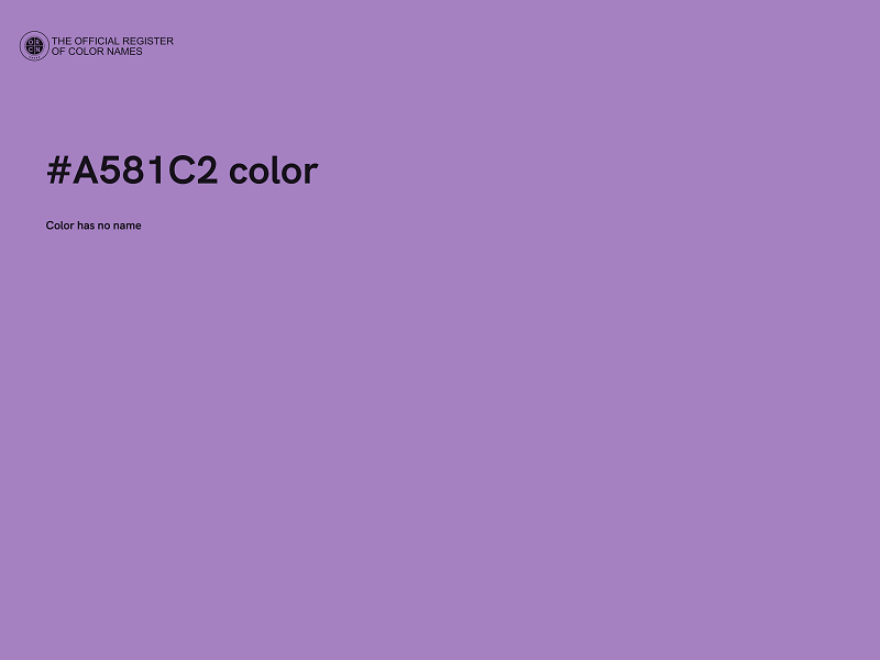 #A581C2 color image