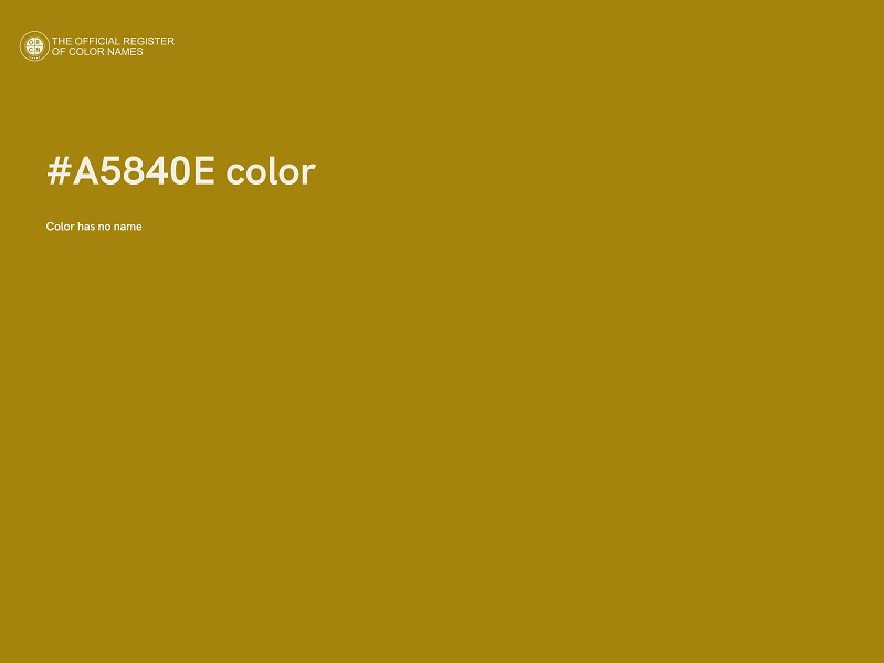 #A5840E color image