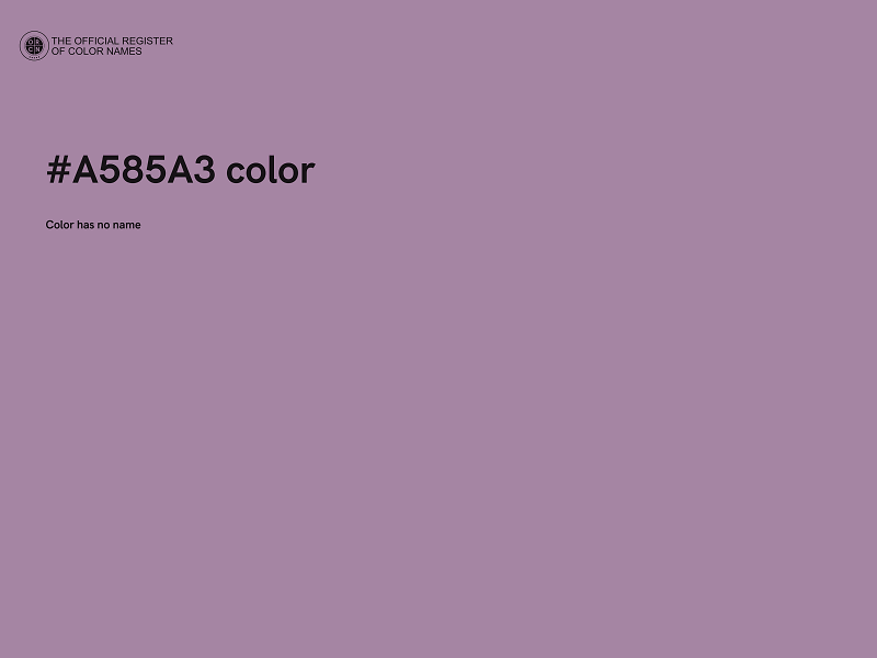 #A585A3 color image