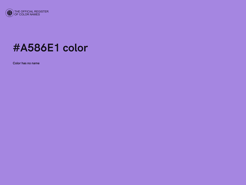 #A586E1 color image