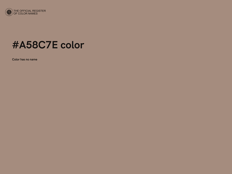 #A58C7E color image