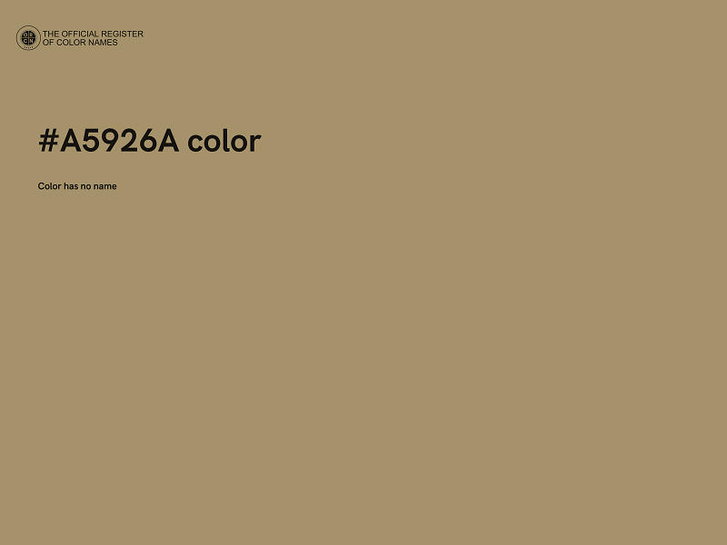 #A5926A color image