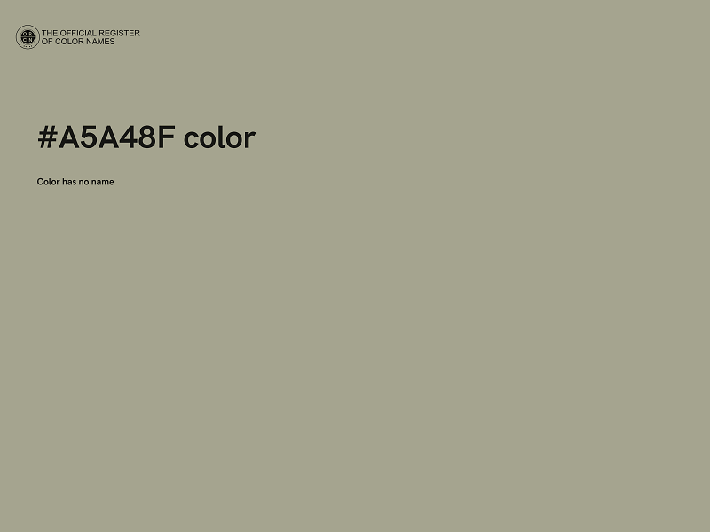 #A5A48F color image