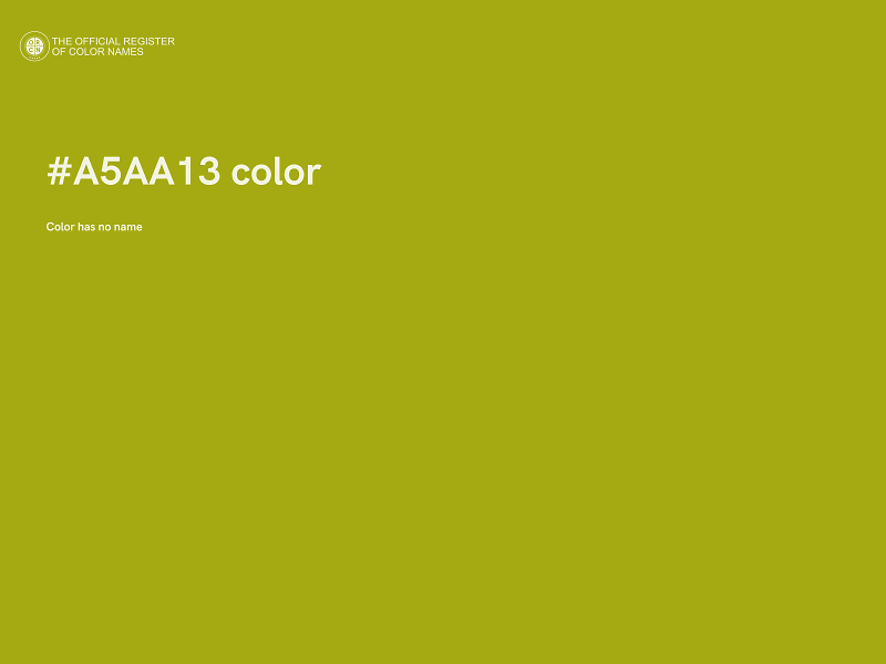 #A5AA13 color image