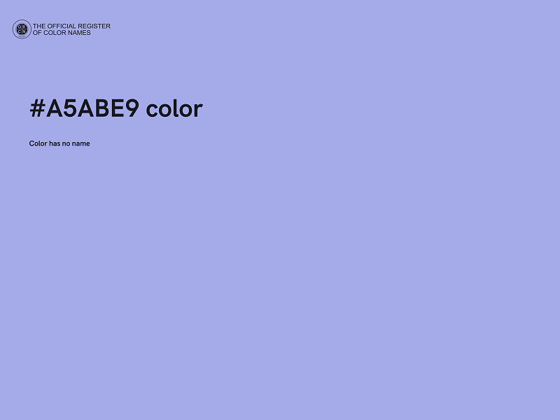 #A5ABE9 color image