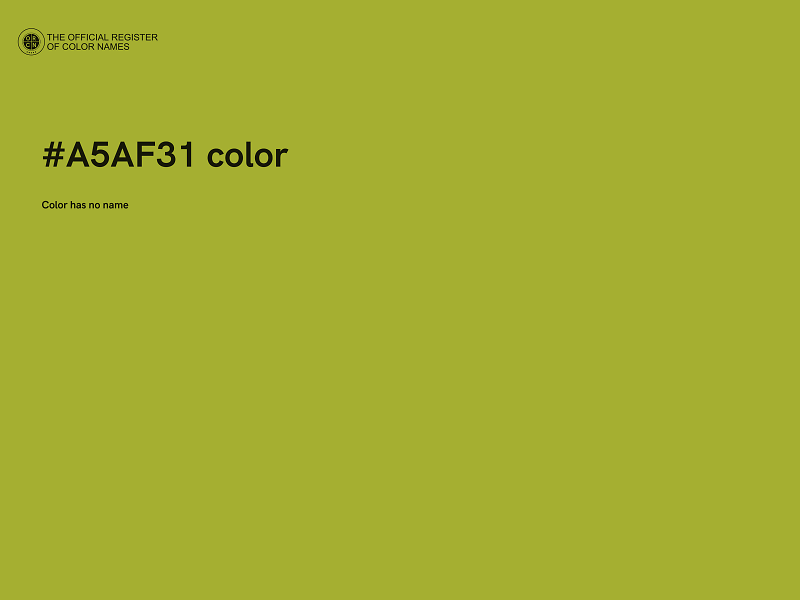 #A5AF31 color image