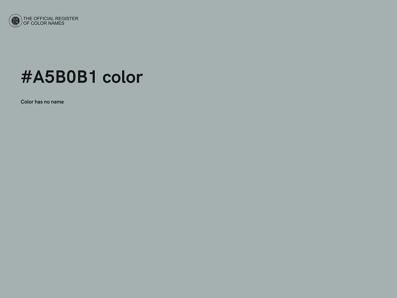 #A5B0B1 color image