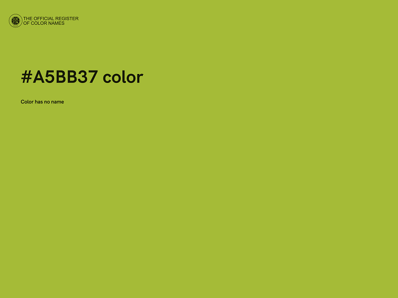 #A5BB37 color image