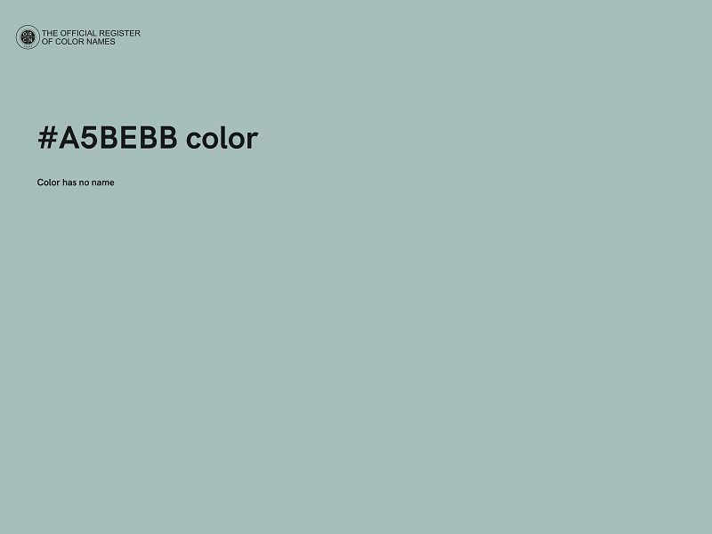 #A5BEBB color image