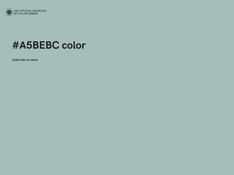 #A5BEBC color image