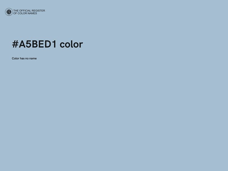 #A5BED1 color image