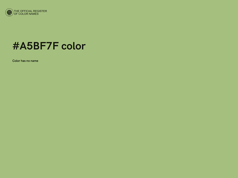 #A5BF7F color image