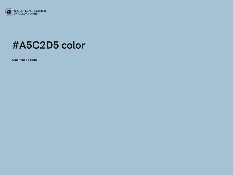 #A5C2D5 color image