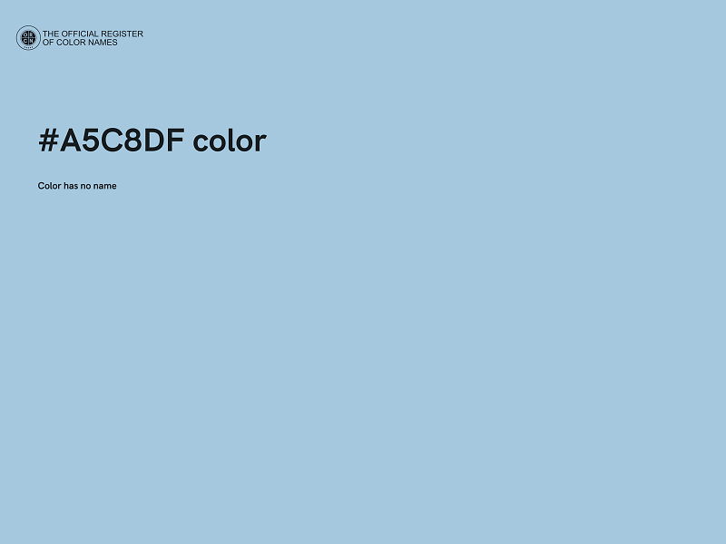 #A5C8DF color image