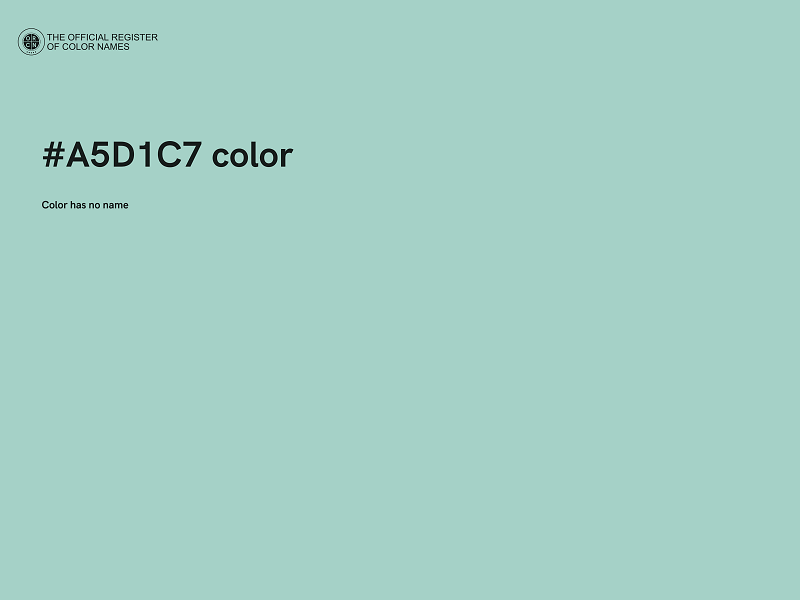 #A5D1C7 color image