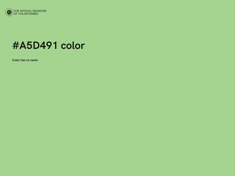 #A5D491 color image