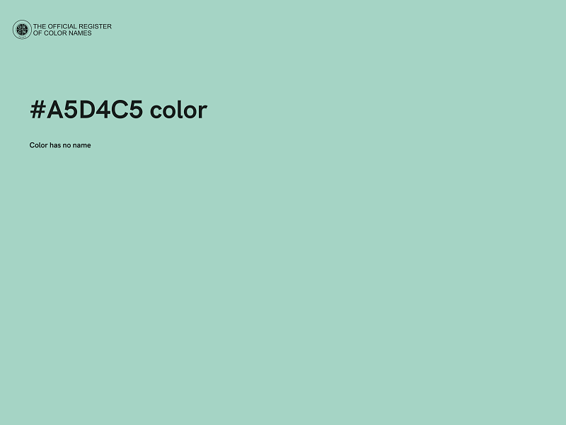 #A5D4C5 color image