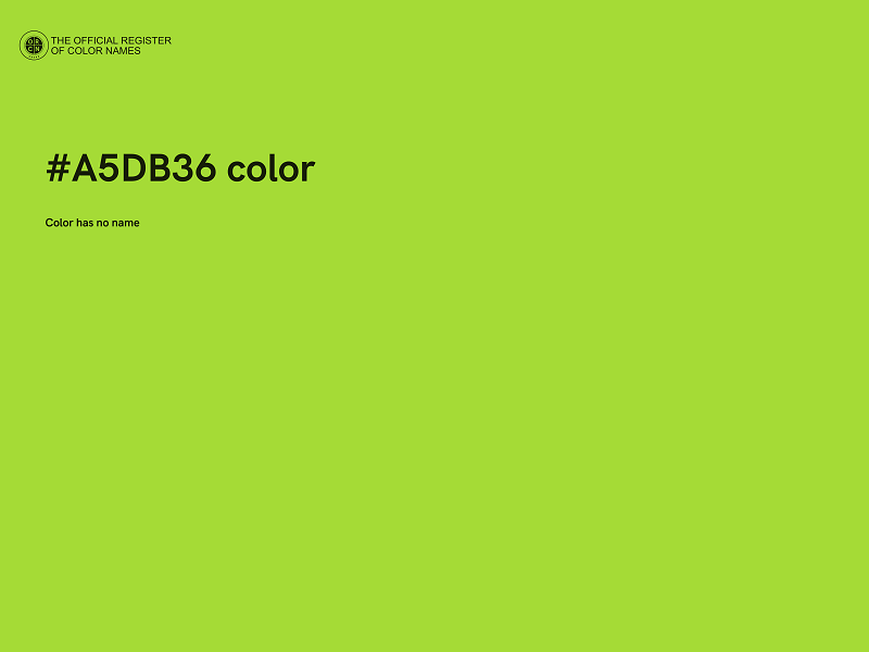 #A5DB36 color image