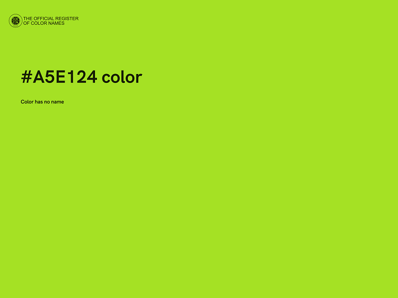 #A5E124 color image