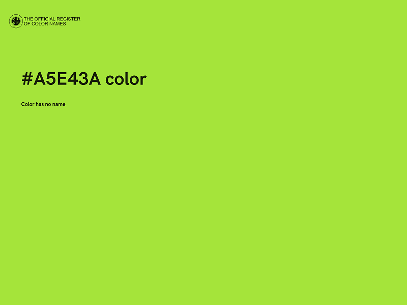 #A5E43A color image