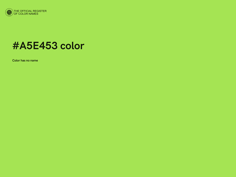 #A5E453 color image