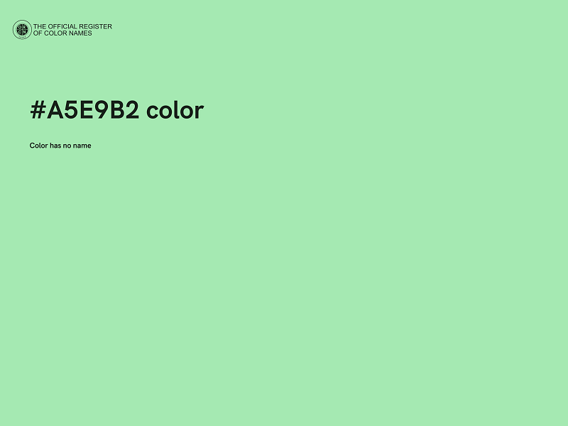 #A5E9B2 color image