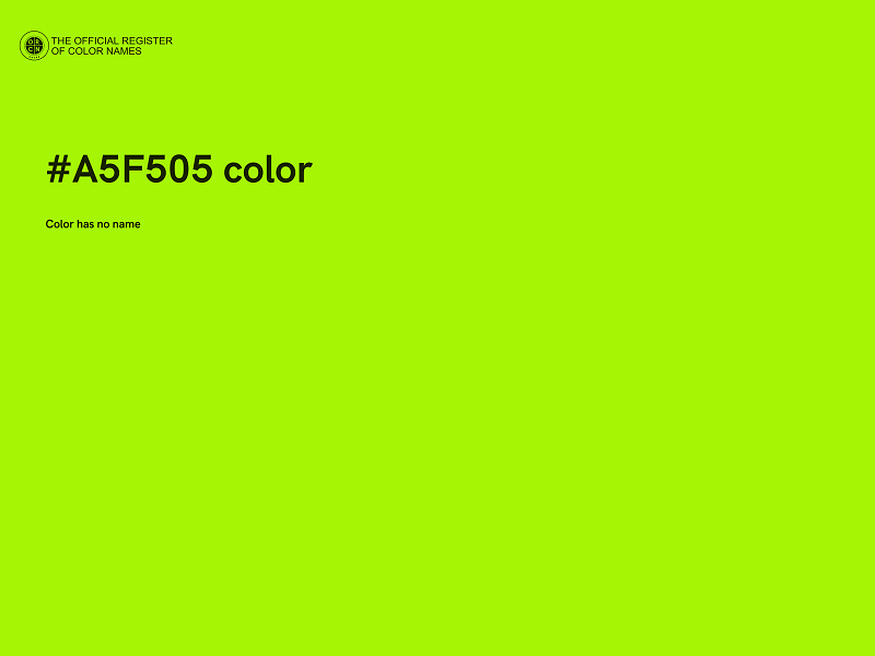 #A5F505 color image