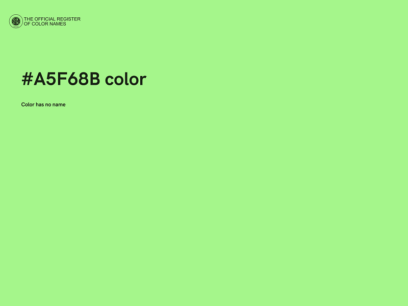 #A5F68B color image