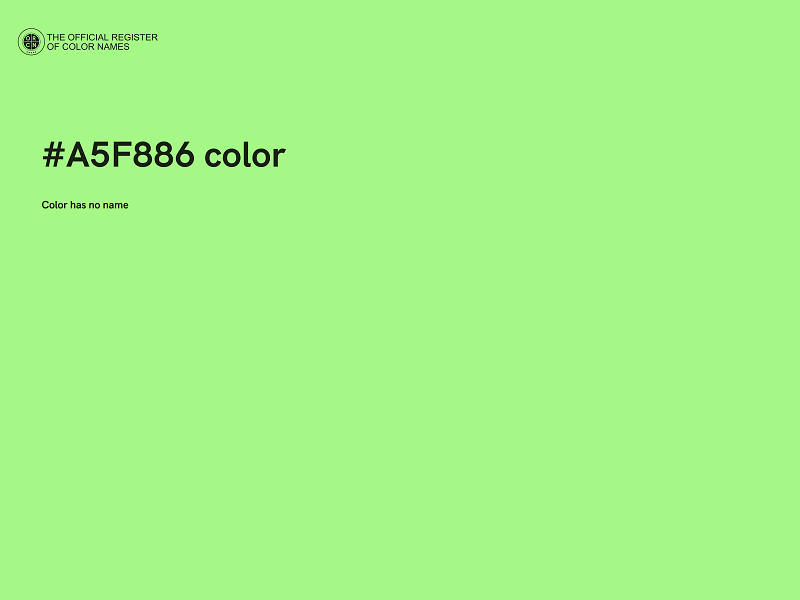 #A5F886 color image