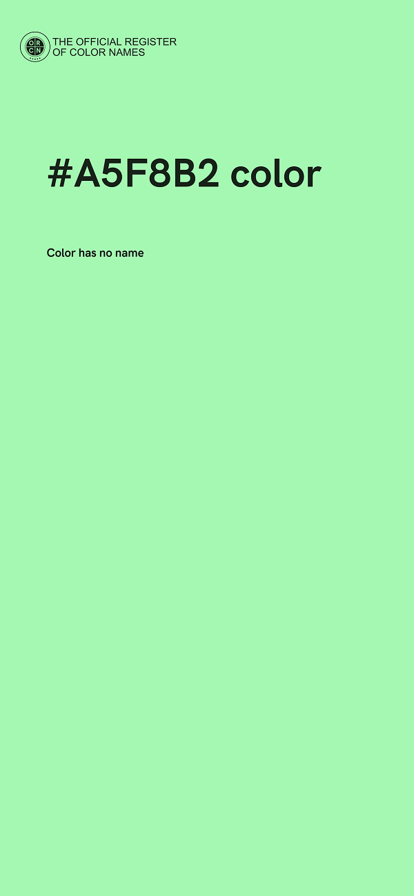 #A5F8B2 color image