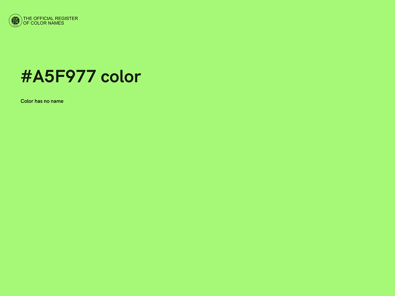 #A5F977 color image