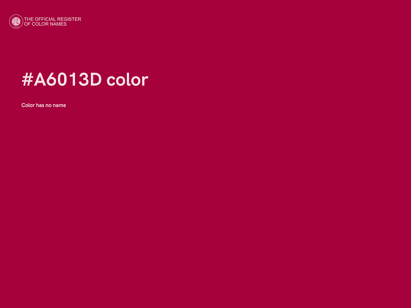 #A6013D color image