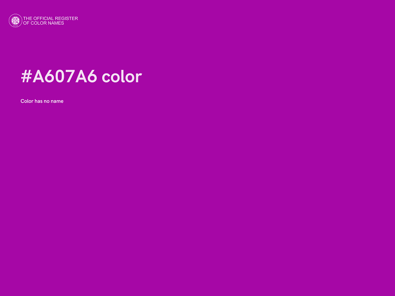 #A607A6 color image