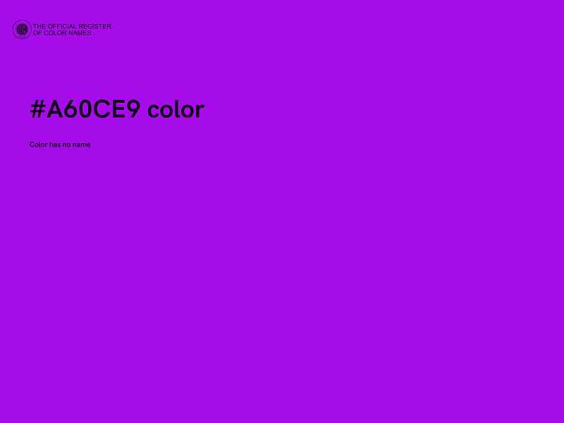 #A60CE9 color image