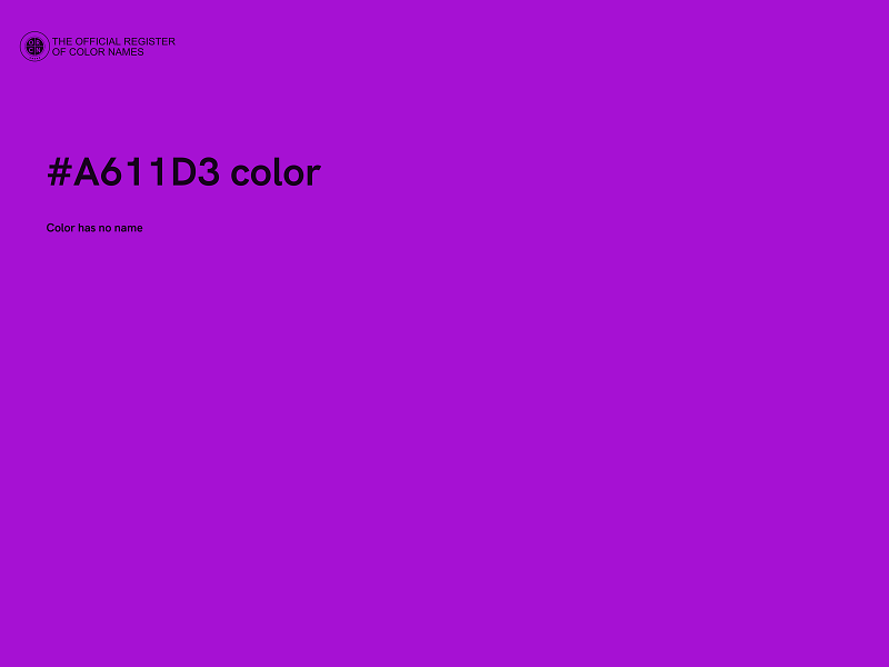 #A611D3 color image